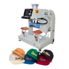 Digital 8x14cm Pneumatic Dual Station Cap Heat Press Machine for Travel Hat/Sun Hat