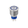 IP67 Suya Dayanıklı Güç Logo Push Button Switch