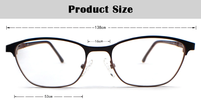 17005 Fashion Wholesale Custom Metal Eyewear Glasses Optical Eyeglasses Frames