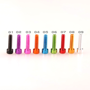 Hobbycarbon custom colorful 7075 aluminum screws