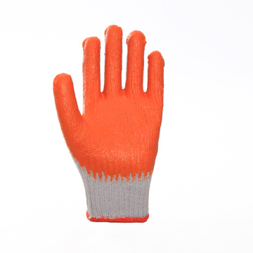 Anti-aging Orange Latex Coated Safety Work Gloves