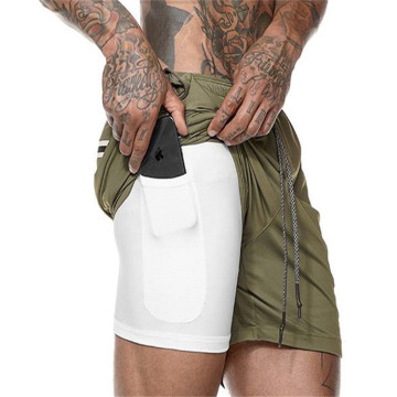 Men's 2 in 1 Workout Running Shorts