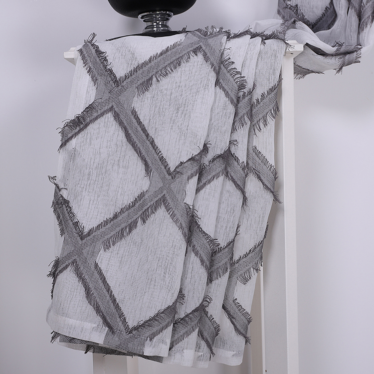 High quality polyester jacquard ready made home used curtain for sliding glass door