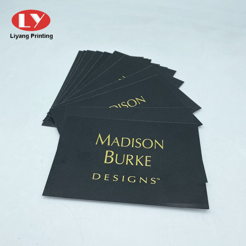 Custom Gold Stamping Black Paper Story Card Printing