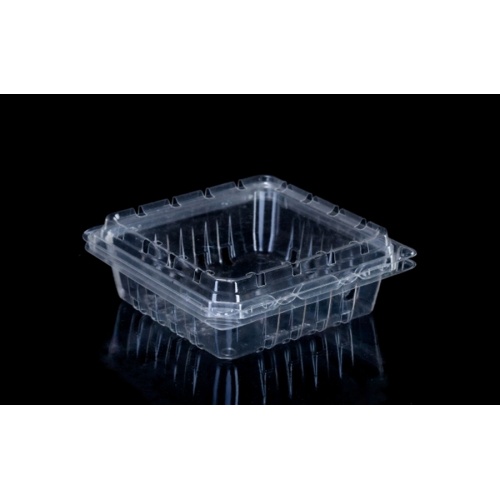 Caja de almeja de fruta transparente