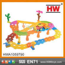 plastic  cartoon track Train Toy slot car toy