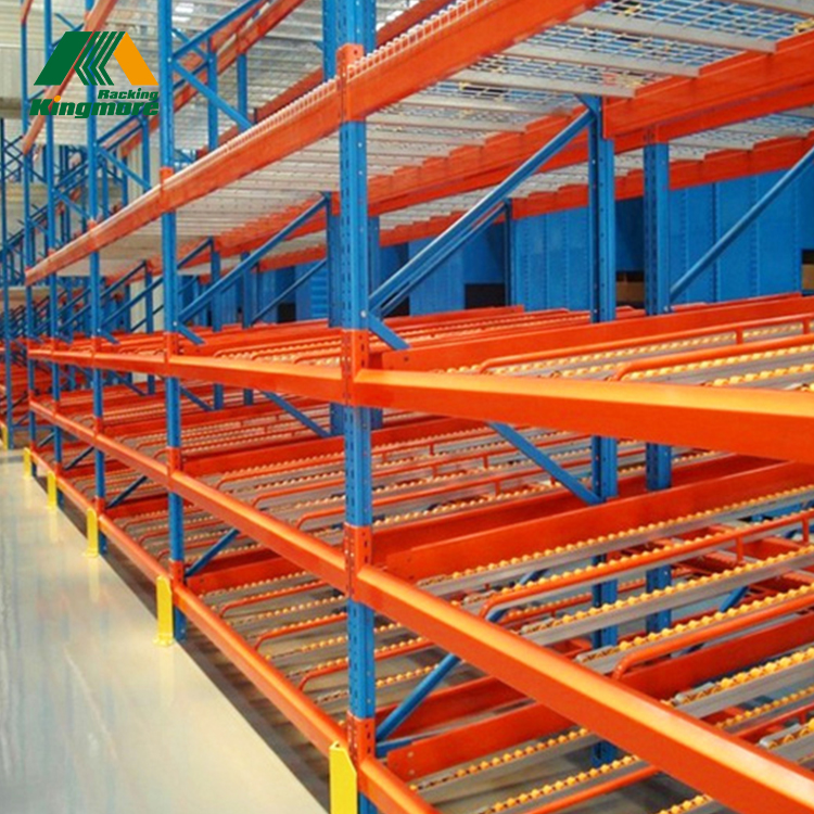 Warehouse storage gravity flow carton rack industrial heavy duty carton flow rack systems