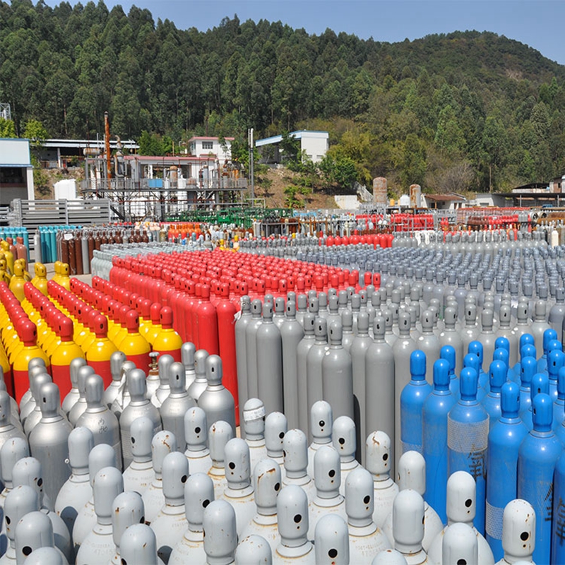 Enchimento de gás Nigrogen N2 de grau industrial em cilindro de 48,8L
