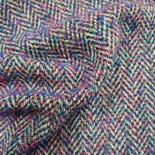 Woolen boucle herringbone design fabric