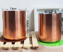 Handmade Scented Soybean Wax Candle in Copper Holder