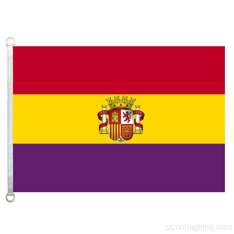 90 * 150cm Espagnol républicain avec logo flag 100% polyster
