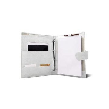 2021 Stylish Leather Padfolio Business Portfolio with Handle and Custom Options