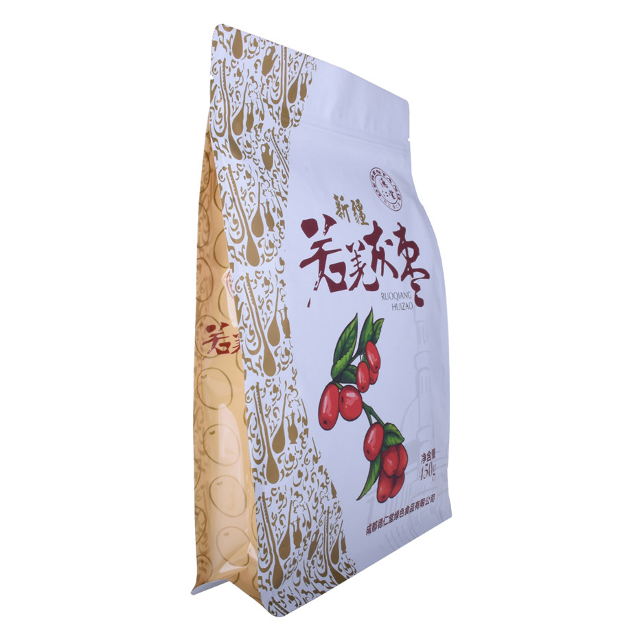 Personalized Logo Flat Bottom Seal Pre Printed Food Bags