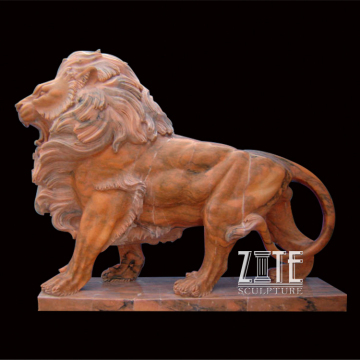 Hand Carved indoor animal stone lion statue
