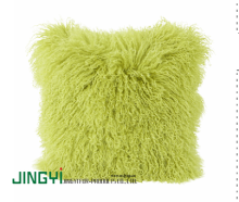Long Hair Curly Lamb Mongolian Fur Cushion