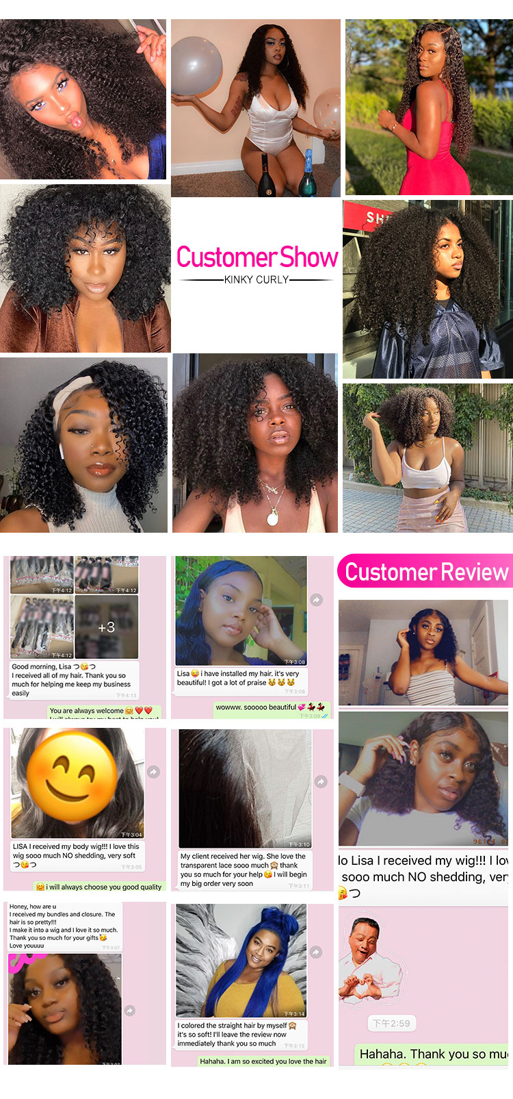 Wholesale Brazilian Human Kinky Curly Hair from ISEE HAIR Vendors
