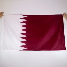 custom printed vivid color polyester world qatar flag