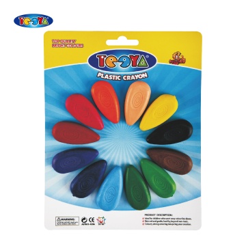 Drop Shaped Crayon Set in Blister Pack