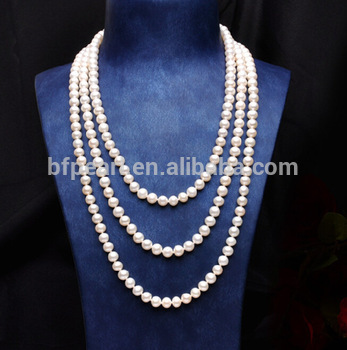 Round Natural Freshwater Loose Pearls Strand