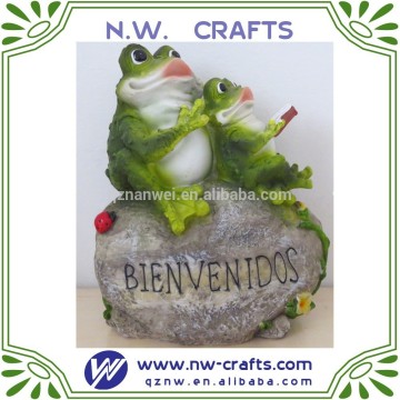 Resin garden decor frog garden statue