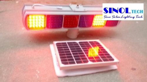 Snf-6b Solar Road Hazard Flash Warning Light/Solar Traffic Light Blinker