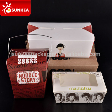 Noodle take out boxes, paper food pail