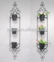 Metal hanging flower plant racks