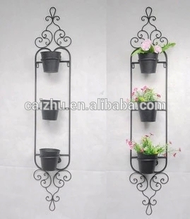 Metal hanging flower plant racks
