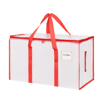 Extra Large Transparent PE Woven Clothing Storage Bag