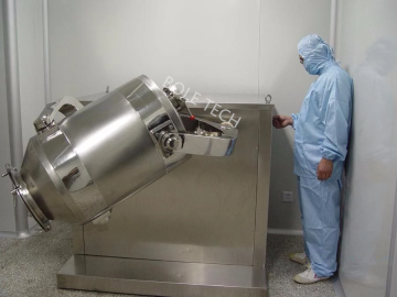 Pharmaceutical multi directional mixer Powder 3D mixer