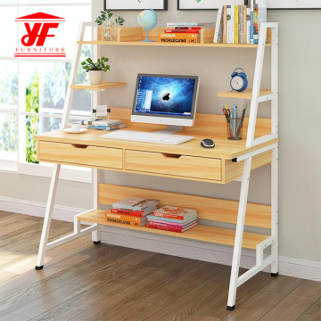 Modern professional computer table with bookshelf