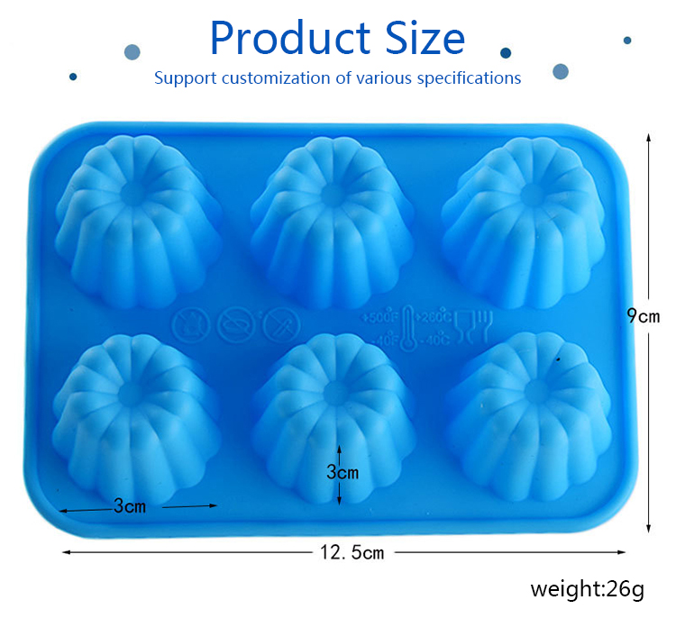 Custom-made silicone baking tray non-stick doughnut silica gel mold baking to make resin mold silica gel mold for mini cake