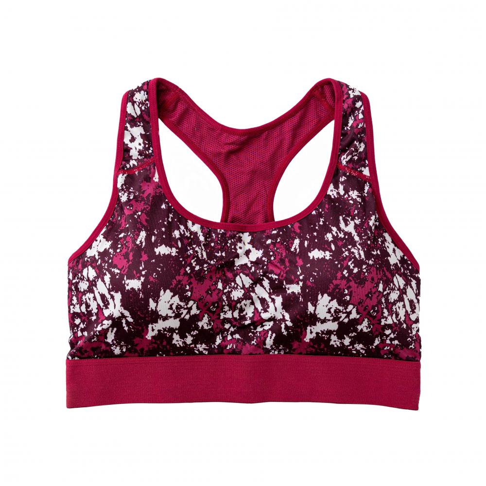 Pink Shockproof Printed Sports Camisole