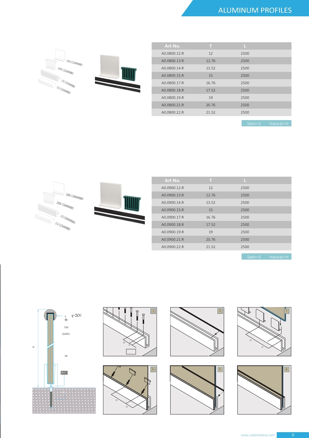 China Factory Inox Stainless Steel Glass Staircase Railing