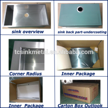 Single Bowl Handmade Sink with Size 32''x19''x10"