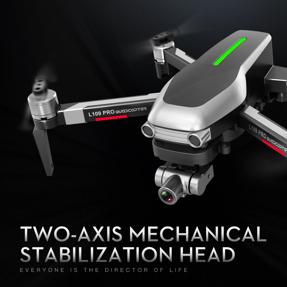L109 PRO GPS Drone With 2-axis Gimbal Anti-shake Selfstabilizing Wifi FPV 4K Camera Brushless Quadcopter VS SG906 PRO F11 ZEN K1