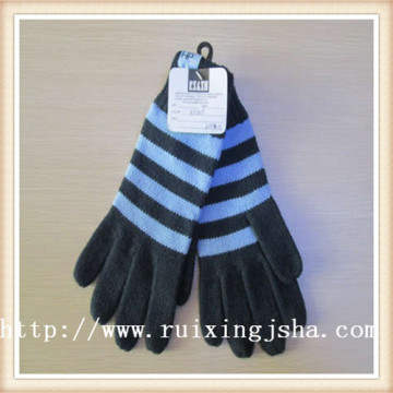 Men's Knitted Stripe gloves