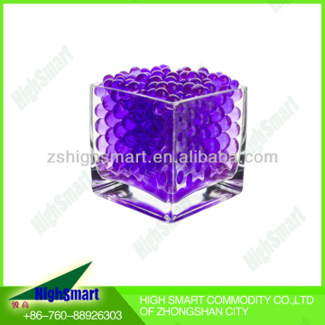 Round shape planting soil purple water pearls