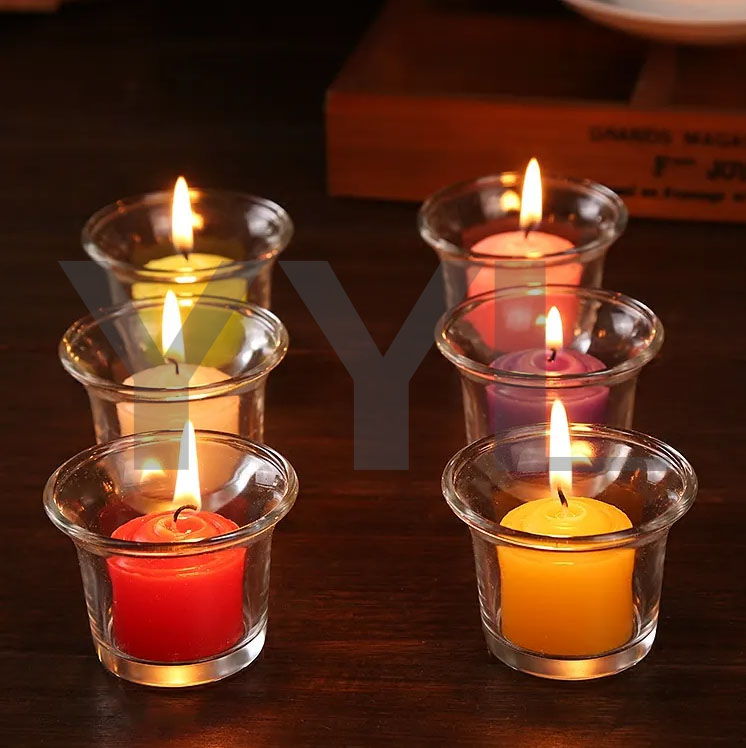 Ачысціце шкляную ёмістасць з шкляной свечкай сам -сам сам -сам