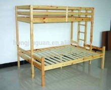 Triple wooden sleeper bunk bed