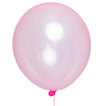 Rose-red transparent latex balloons