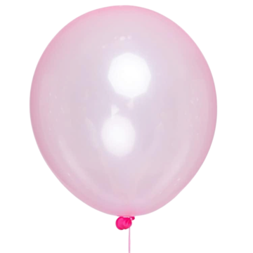 Rose-red transparent latex balloons