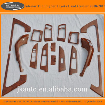 Peach Wooden Interior Tunning Parts for Toyota Land Cruiser FJ200 High Quality Car Tunning Parts for Toyota Land Cruiser FJ200