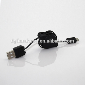 Retractable electronic retractable USB data cable