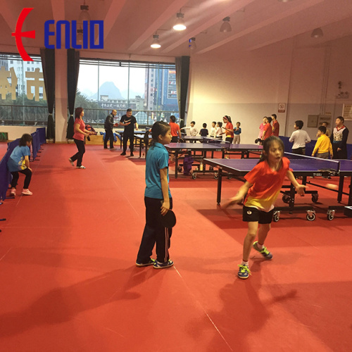 ITTF付きPVC卓球スポーツフロアマット