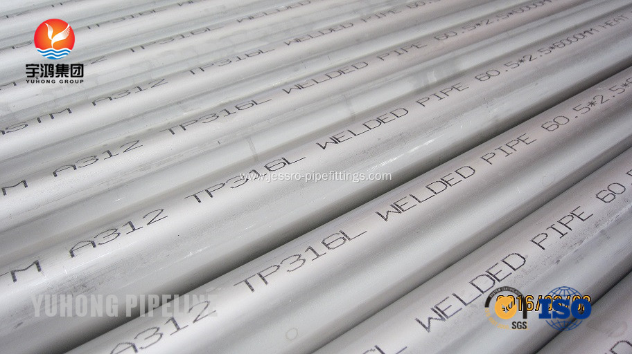 ASTM A312 TP316L Stainless Steel Welded Pipe