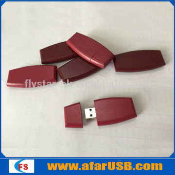 2016 new item novelty USB Drive 4GB red Wooden pendrive