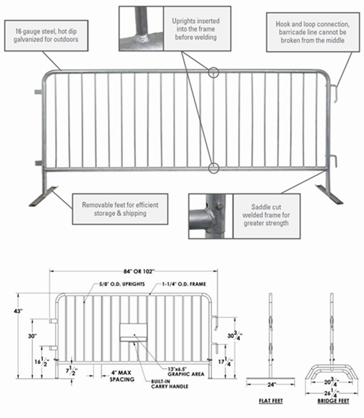 Drawing Crowd Control Barrier