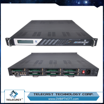 Support Telecast CAS PCR precise adjustment 7 in 1 HD DVB-S2 IRD with 7 CI Slot