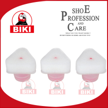 Triangle sponge head for shoe polish